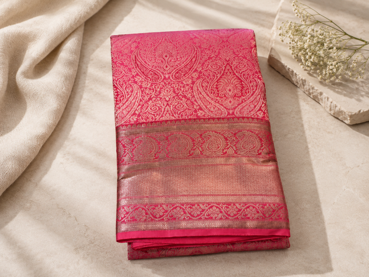 Gulnar Pure Kanchipuram silk saree